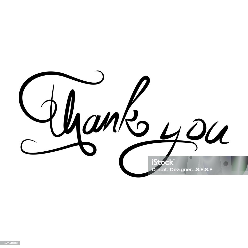 Cảm Ơn Hình Minh Họa Vector Cảm Ơn Dòng Chữ Viết Tay Hình minh họa ...