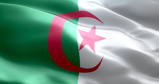 istock The flag of Algeria 869541638