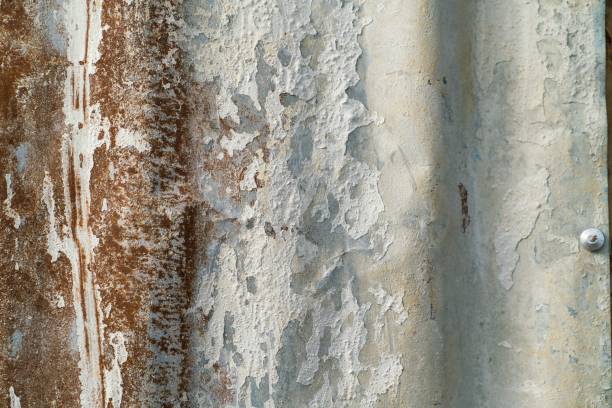 istock Rust on old zinc plate wall for use as background ready for add text or graphic in advertise 869550996
