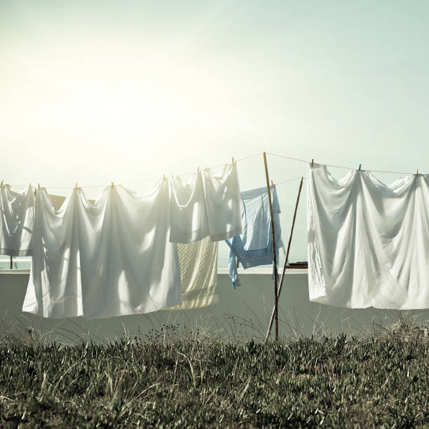 istock Washing hanging outside 869617660