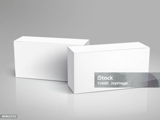 Bllank Box Blank Boxes Design Stock Illustration - Download Image Now - Business ...