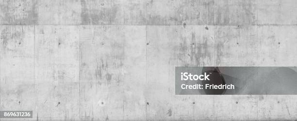 Sichtbetonwand Stock Photo - Download Image Now - Concrete Wall, Concrete, Wall - Building Feature