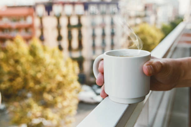 istock Morning cup of hot coffee 869645360