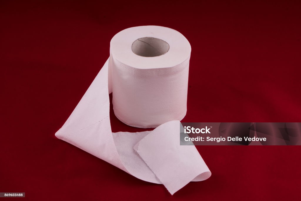 Toilet paper a roll of toilet paper Bathroom Stock Photo