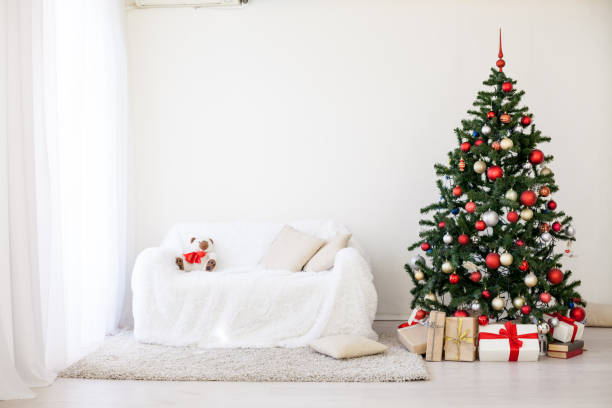 istock Christmas tree in the House for Christmas Interior 869658302