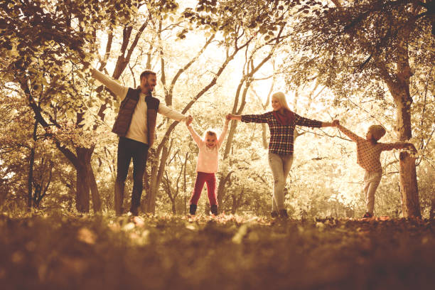 istock Content family enjoying in park. 869661714