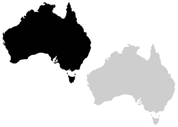 ilustraciones, imágenes clip art, dibujos animados e iconos de stock de territorio de australia sobre un fondo whte - sydney australia