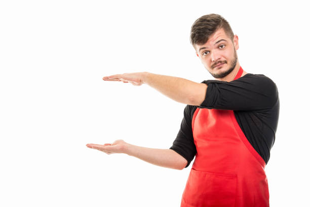 istock Supermarket employer holding copyspace with both hands 869674956