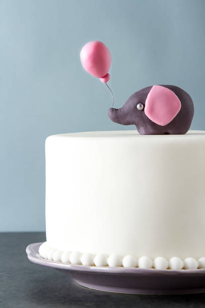 istock Cake for children's birthday with marzipan. 869675414