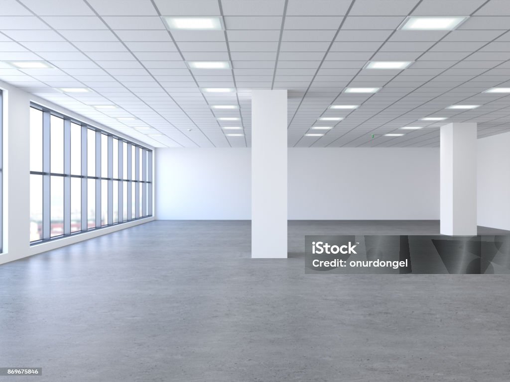 Empty Modern Office Office Stock Photo