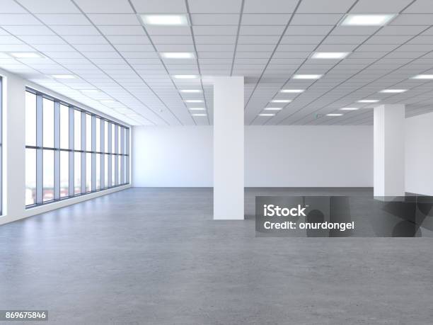 Empty Modern Office Stock Photo - Download Image Now - Office, Empty, No People