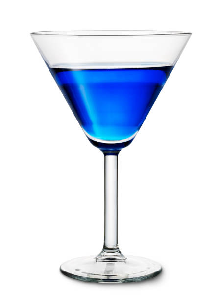 istock blue cocktail in glass isolated on white 869691138