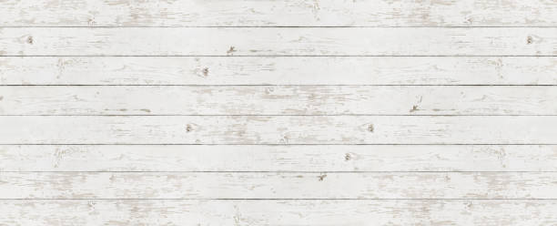 istock wooden white texture background, top view copy space template 869693564
