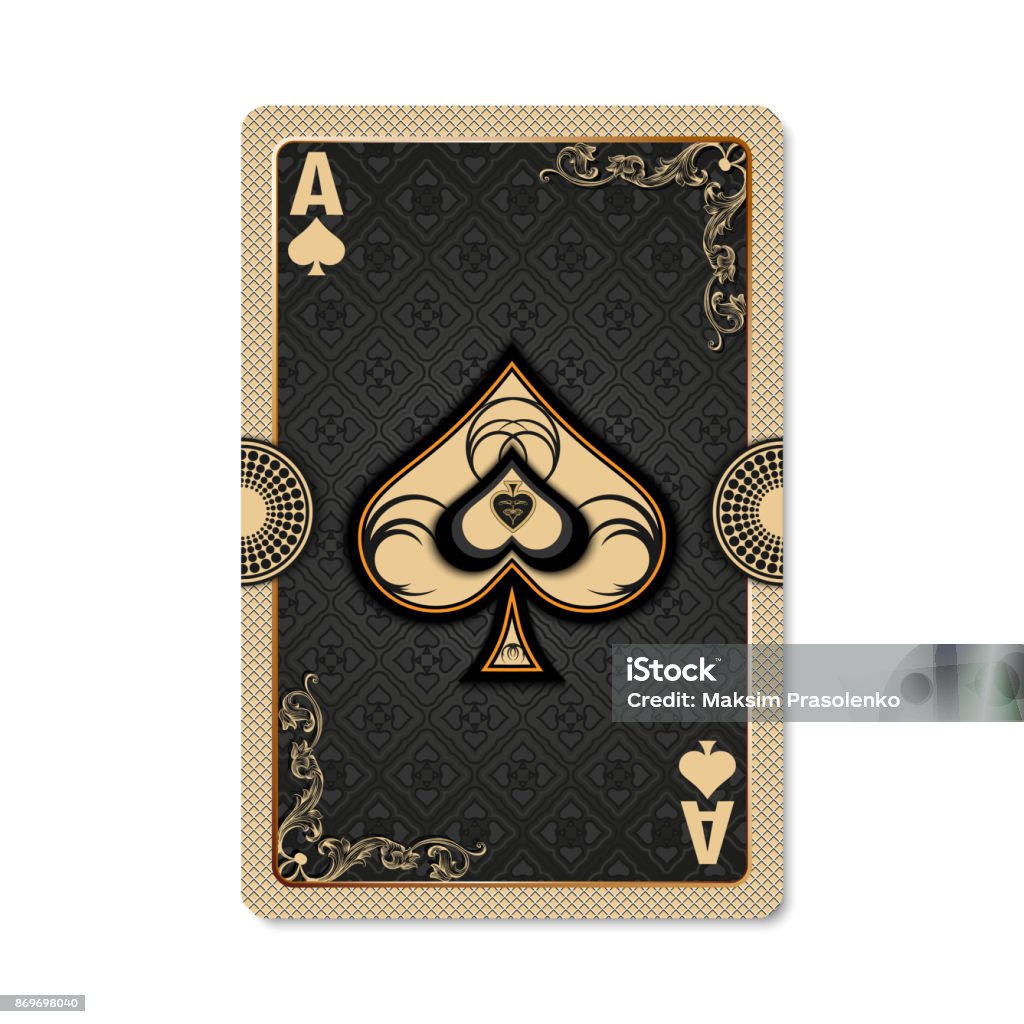 Ace Of Spades Stock Illustration - Download Image Now - Ace, Art, Art Deco  - iStock