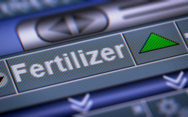 istock The Index of Fertilizer on The Screen. 869703146