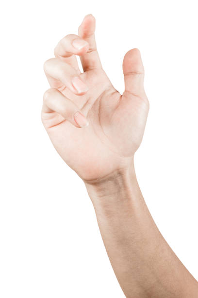 istock Close up Hand and arm  on white  background. 869709732