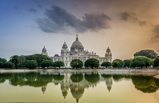Beautiful  Victoria Memorial, Kolkata , West Bengal, India, Selective focus is used.