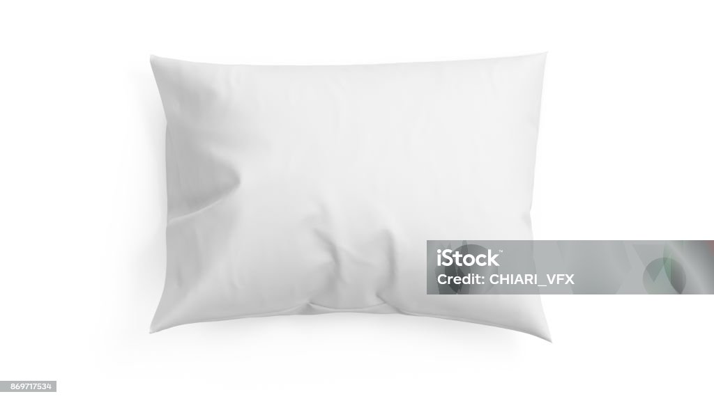 3D rendering pillow isolated on white background 3D rendering pillow isolated on white background. Pillow Stock Photo