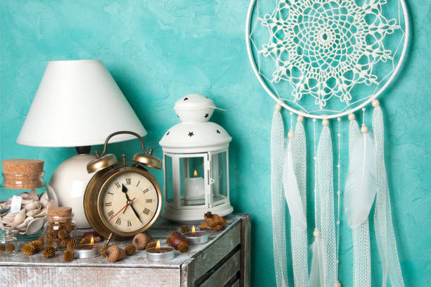 istock Cream crochet doily dream catcher 869718052