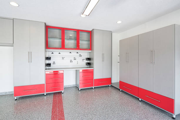istock New storage cabinets and flooring in a garage 869719228