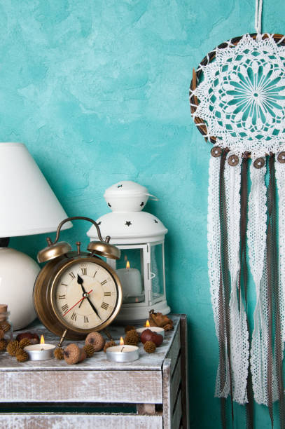 istock Dream catcher and aroma candles 869719370