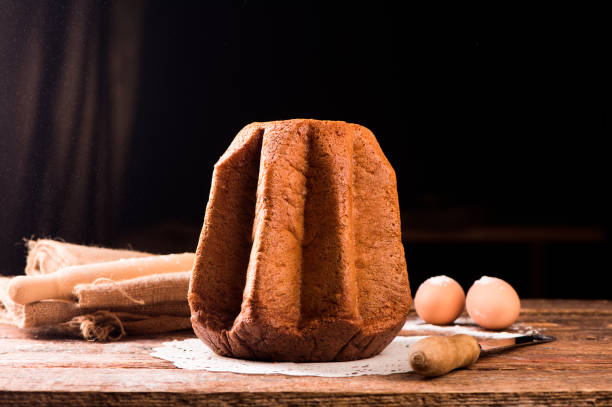 istock Home made italian christmas cake. Pandoro 869726302