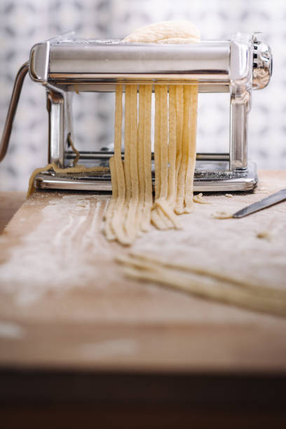 istock Making of italian Tagliatelle pasta 869737878