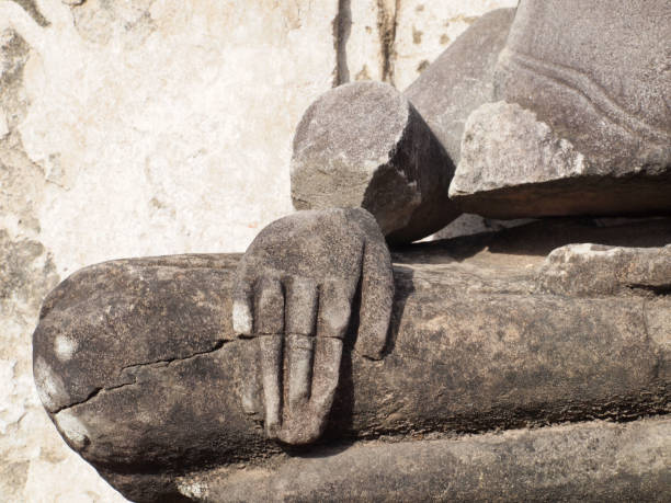 istock Hand of Buddha Statue 869742450