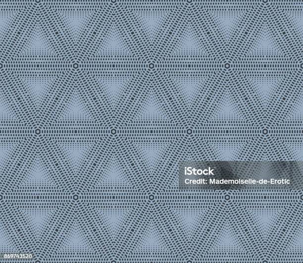 Geometric Hipster Triangle Seamless Pattern Vector Illustration For Design  Wallpaper Print Blue Color Stock Illustration - Download Image Now - iStock