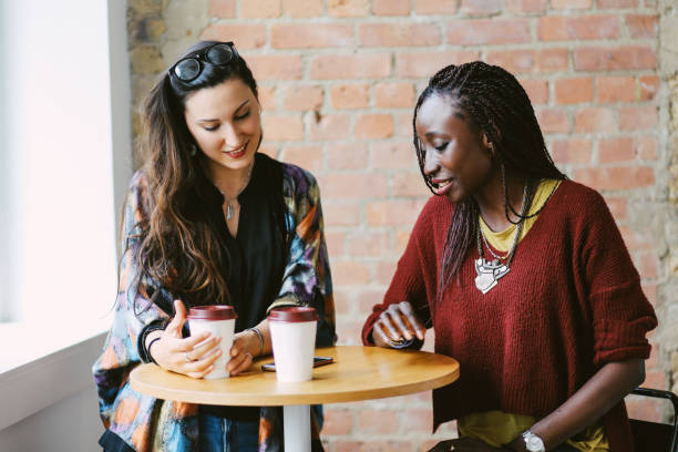 istock Young women at the coffee break 869746556
