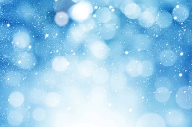 istock Christmas and New year theme background. Blue abstract with winter snowfall background. 869746842