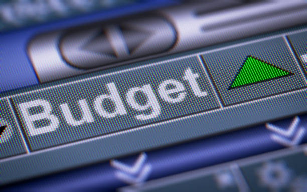 istock The Index of Budget on The Screen. 869774430