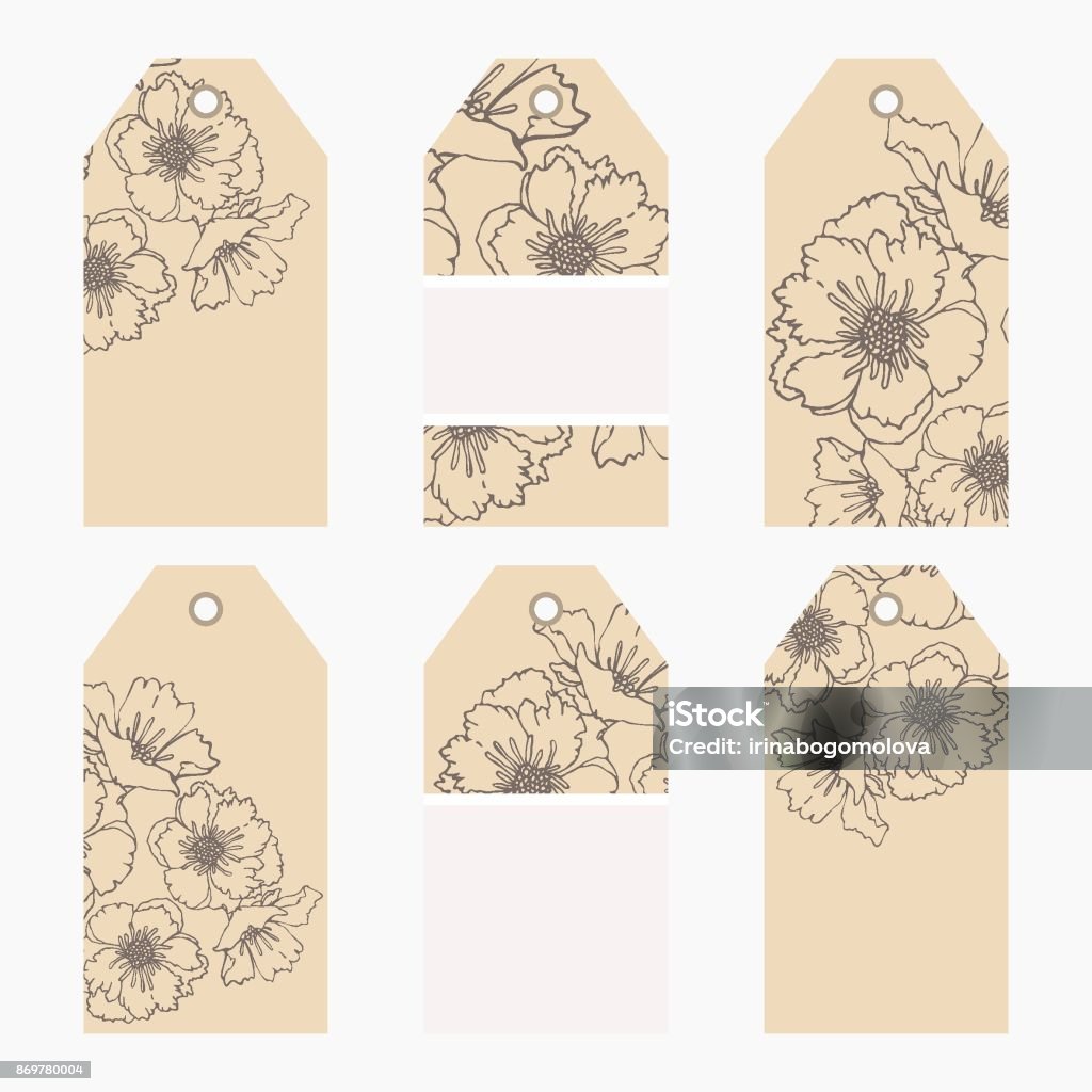 Design Tags. Draw Hand Drawn Creative Tags Stock Illustration - Download Image Now ...