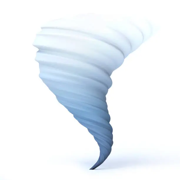 Photo of Hurricane tornado typhoon vortex twister 3d rendering isolated illustration