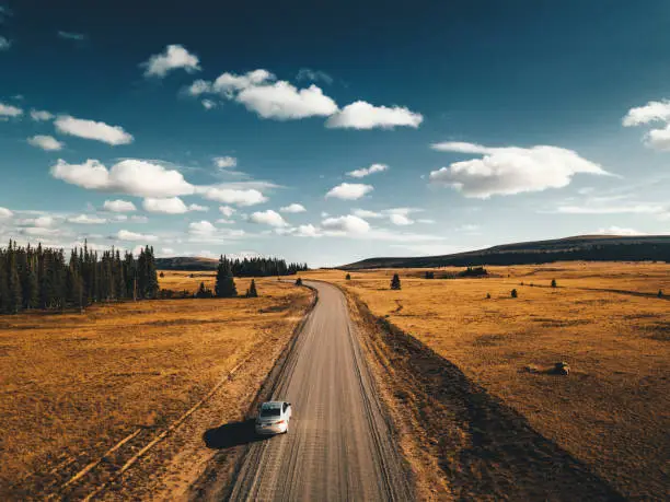 aerial view of the bighorn national forest