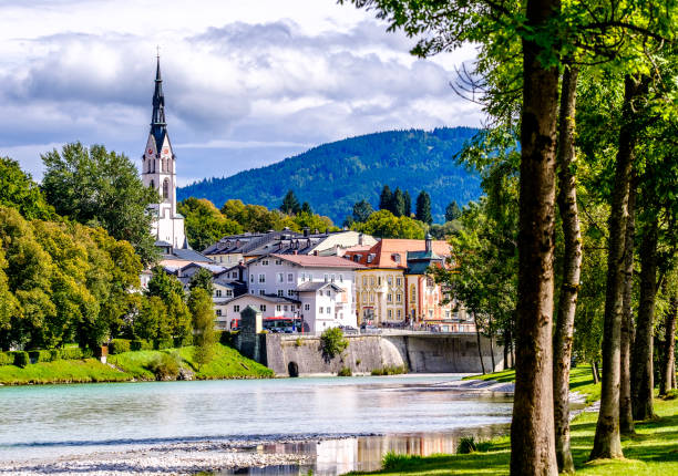famous old town of bad toelz - bavaria - germany