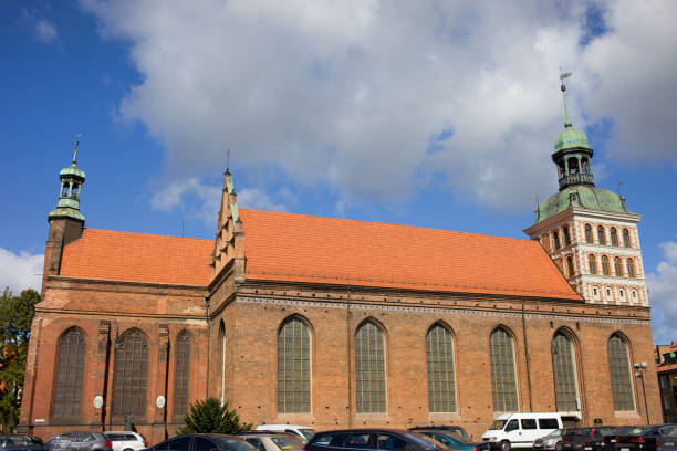 Gothic style St. Bridget Church (Polish: Kosciol Swietej Brygidy) in Gdansk, Poland