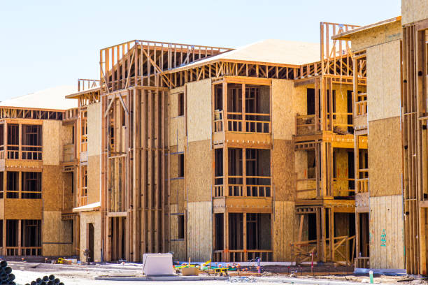 istock Framing Of New Apartment Construction 869788286