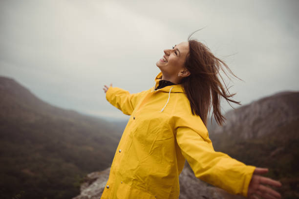 istock Rainy autumn day on the mountain 869789914
