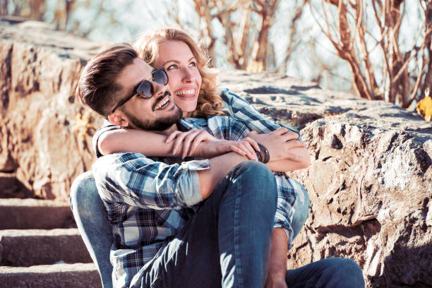 istock Happy lovely couple 869800988