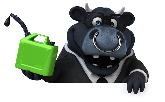 Black bull - 3D Illustration