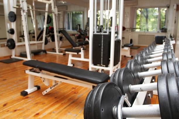 istock dumbbells in the gym 869806248