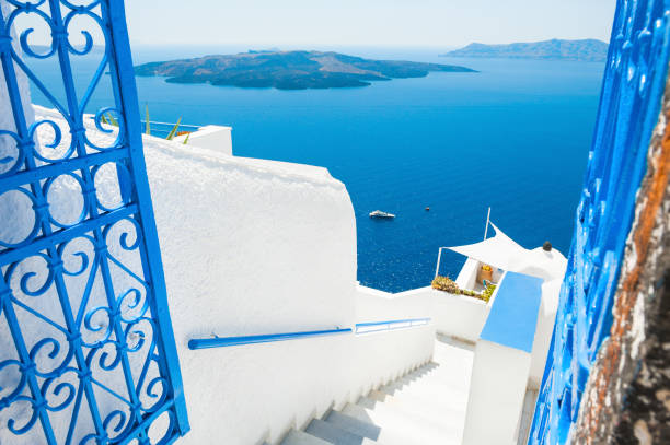 istock White architecture on Santorini island, Greece. 869807516