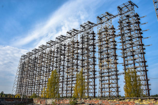 istock Abandoned Duga radar system in Chernobyl Exclusion Zone, Ukraine 869808560