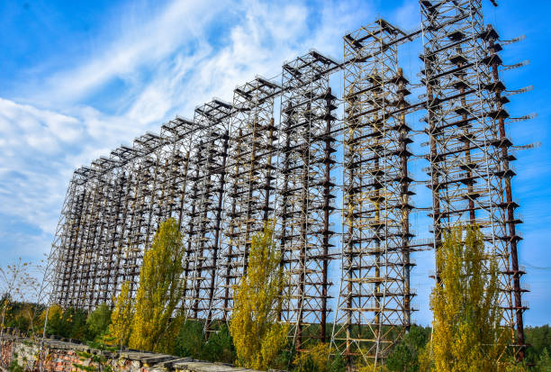 istock Abandoned Duga radar system in Chernobyl Exclusion Zone, Ukraine 869808864
