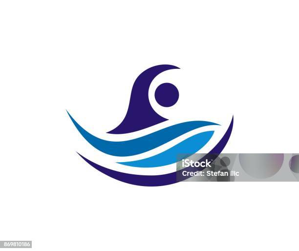 Swimming Icon Stock Illustration - Download Image Now - Swimming, Logo, Icon Symbol