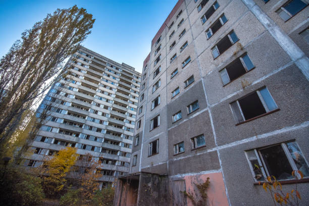 istock Abandoned Pripyat city in Chernobyl Exclusion Zone at autumn time 869817824
