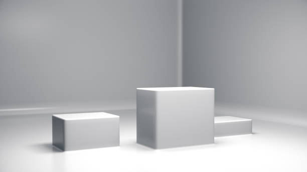 istock Pedestal for display,Platform for design,Blank product stand with background lab. 869818686