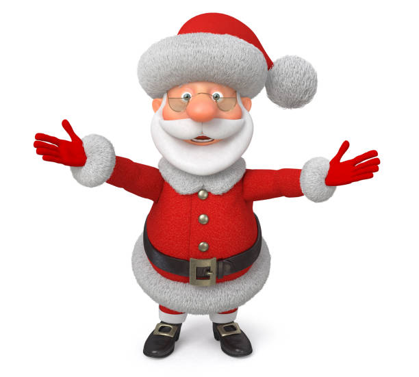 istock 3d illustration Jolly Santa Claus 869819658