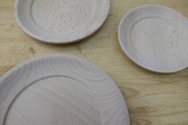 istock set of empty wooden plates 869822908